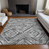 Piper Looms Mayfield Diamonds AMF781 Gray Machine Washable Area Rug Lifestyle Image Feature
