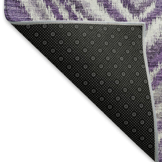 Piper Looms Mayfield Diamonds AMF781 Purple Machine Washable Area Rug Backing Image
