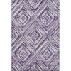 Piper Looms Mayfield Diamonds AMF781 Purple Machine Washable Area Rug main image