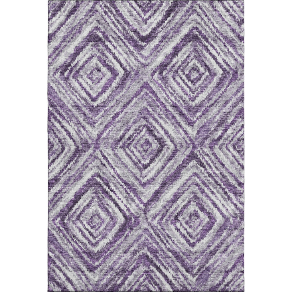 Piper Looms Mayfield Diamonds AMF781 Purple Machine Washable Area Rug main image