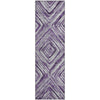 Piper Looms Mayfield Diamonds AMF781 Purple Machine Washable Area Rug Runner Main Image