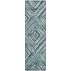 Piper Looms Mayfield Diamonds AMF781 Teal Machine Washable Area Rug Runner Main Image