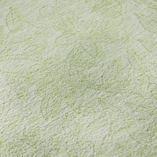 Piper Looms Mayfield Floral AMF782 Aloe Machine Washable Area Rug Swatch Image