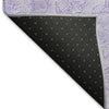 Piper Looms Mayfield Floral AMF782 Lilac Machine Washable Area Rug Backing Image