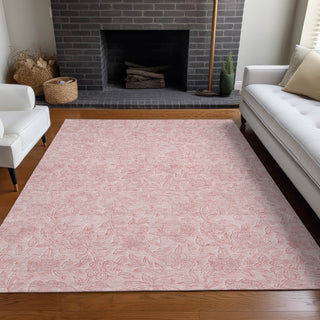 Piper Looms Mayfield Floral AMF782 Pink Machine Washable Area Rug Lifestyle Image Feature