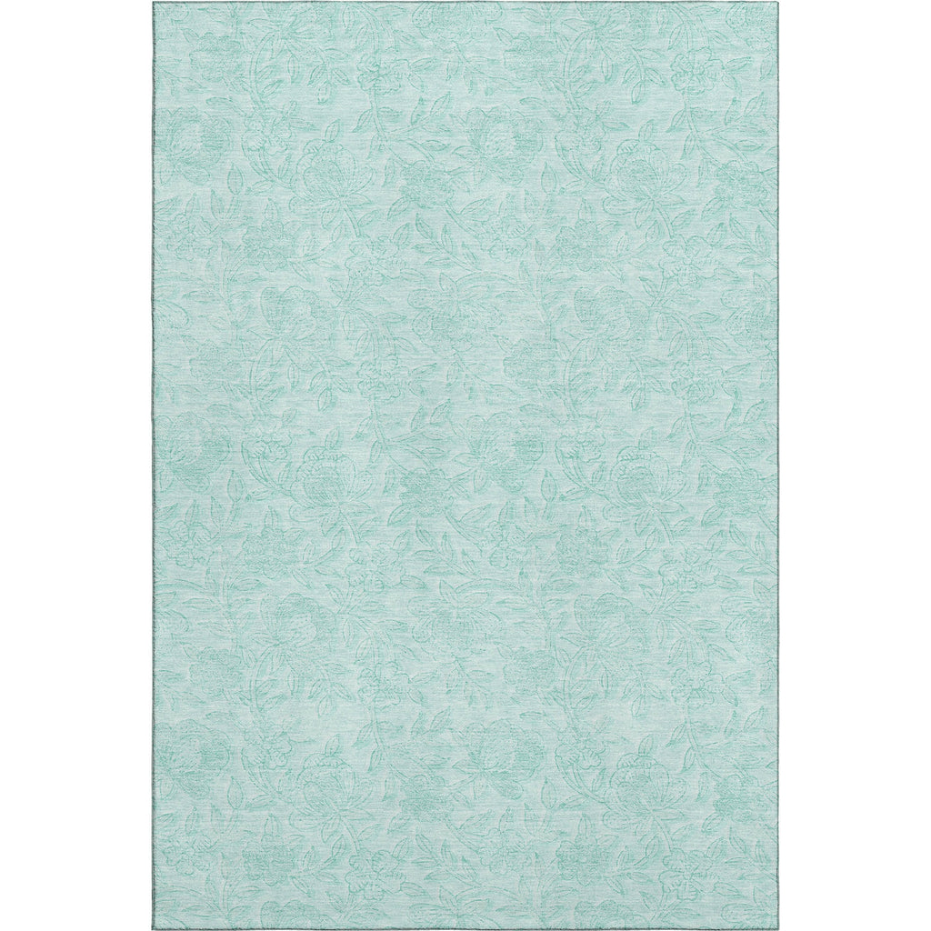 Piper Looms Mayfield Floral AMF782 Teal Machine Washable Area Rug main image