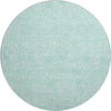 Piper Looms Mayfield Floral AMF782 Teal Machine Washable Area Rug Round Main Image