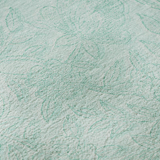 Piper Looms Mayfield Floral AMF782 Teal Machine Washable Area Rug Swatch Image