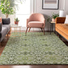 Piper Looms Mayfield Medallions AMF783 Aloe Machine Washable Area Rug Lifestyle Image Feature