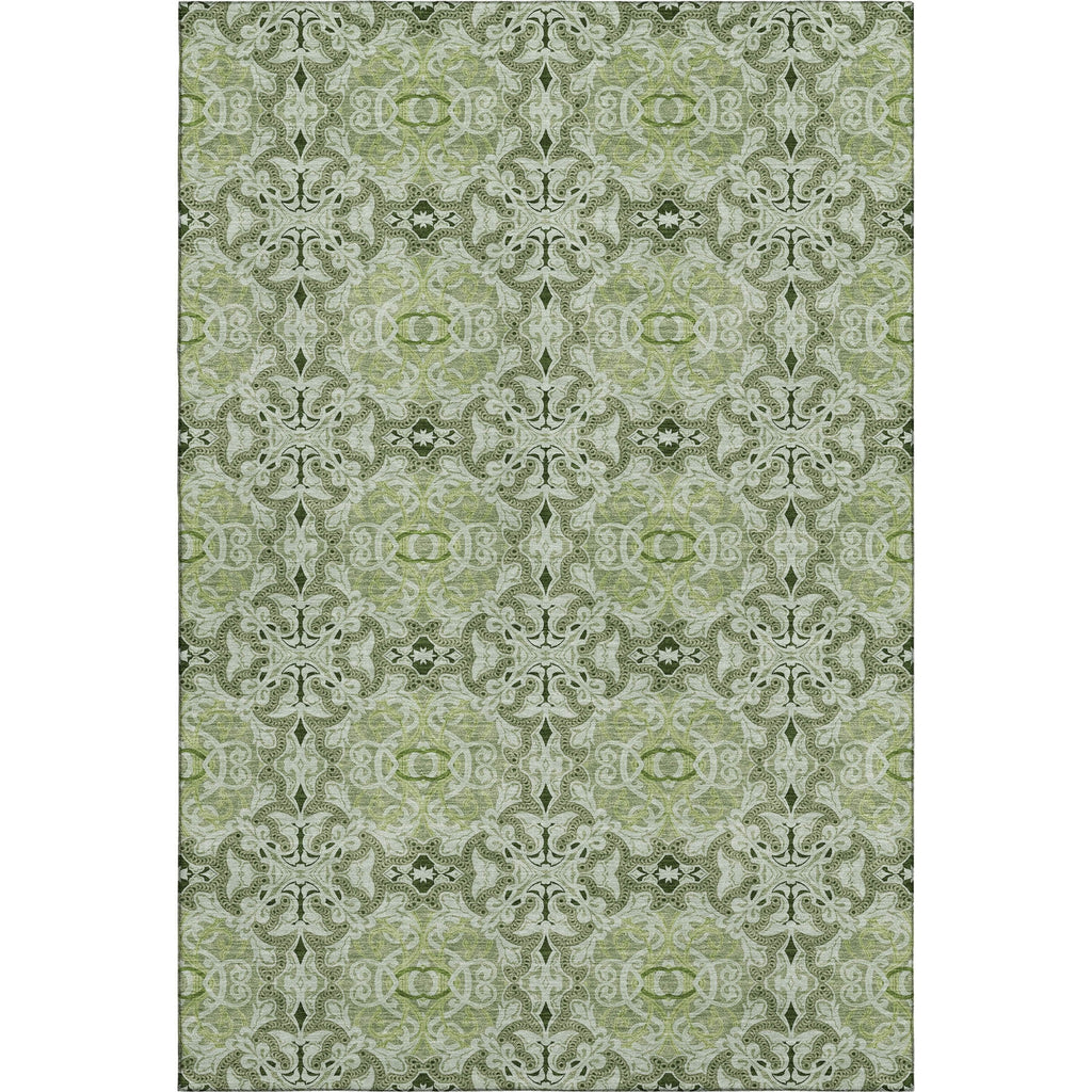 Piper Looms Mayfield Medallions AMF783 Aloe Machine Washable Area Rug main image