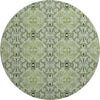 Piper Looms Mayfield Medallions AMF783 Aloe Machine Washable Area Rug Round Main Image