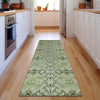 Piper Looms Mayfield Medallions AMF783 Aloe Machine Washable Area Rug Runner Lifestyle Image Feature