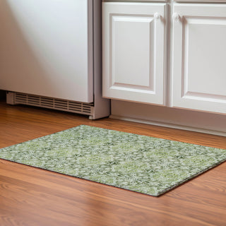 Piper Looms Mayfield Medallions AMF783 Aloe Machine Washable Area Rug Scatter Lifestyle Image Feature