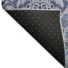 Piper Looms Mayfield Medallions AMF783 Blue Machine Washable Area Rug Backing Image