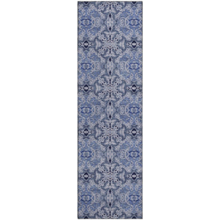 Piper Looms Mayfield Medallions AMF783 Blue Machine Washable Area Rug Runner Main Image