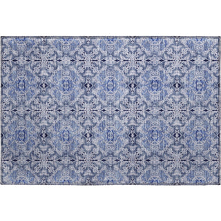 Piper Looms Mayfield Medallions AMF783 Blue Machine Washable Area Rug Scatter Main Image