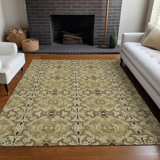 Piper Looms Mayfield Medallions AMF783 Brown Machine Washable Area Rug Lifestyle Image Feature