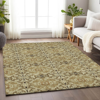 Piper Looms Mayfield Medallions AMF783 Brown Machine Washable Area Rug Lifestyle Image Feature