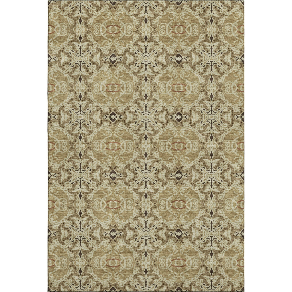 Piper Looms Mayfield Medallions AMF783 Brown Machine Washable Area Rug main image