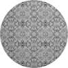 Piper Looms Mayfield Medallions AMF783 Gray Machine Washable Area Rug Round Main Image