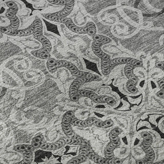 Piper Looms Mayfield Medallions AMF783 Gray Machine Washable Area Rug Swatch Image