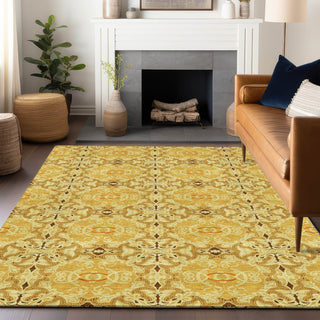 Piper Looms Mayfield Medallions AMF783 Orange Machine Washable Area Rug Lifestyle Image Feature
