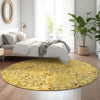 Piper Looms Mayfield Medallions AMF783 Orange Machine Washable Area Rug Round Lifestyle Image Feature