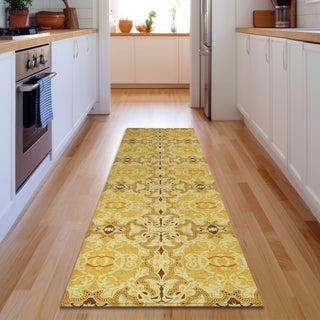 Piper Looms Mayfield Medallions AMF783 Orange Machine Washable Area Rug Runner Lifestyle Image Feature