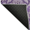 Piper Looms Mayfield Medallions AMF783 Purple Machine Washable Area Rug Backing Image