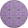 Piper Looms Mayfield Medallions AMF783 Purple Machine Washable Area Rug Round Main Image