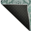 Piper Looms Mayfield Medallions AMF783 Teal Machine Washable Area Rug Backing Image