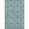 Piper Looms Mayfield Medallions AMF783 Teal Machine Washable Area Rug main image