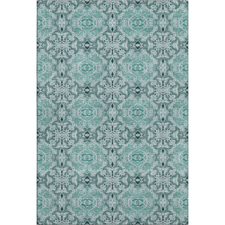 Piper Looms Mayfield Medallions AMF783 Teal Machine Washable Area Rug main image
