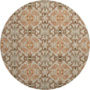 Piper Looms Mayfield Medallions AMF783 Terracotta Machine Washable Area Rug Round Main Image