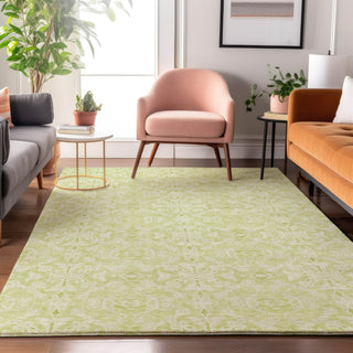 Piper Looms Mayfield Medallions AMF784 Aloe Machine Washable Area Rug Lifestyle Image Feature