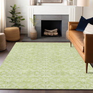Piper Looms Mayfield Medallions AMF784 Aloe Machine Washable Area Rug Lifestyle Image Feature