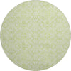 Piper Looms Mayfield Medallions AMF784 Aloe Machine Washable Area Rug Round Main Image