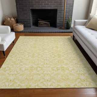 Piper Looms Mayfield Medallions AMF784 Gold Machine Washable Area Rug Lifestyle Image Feature