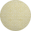 Piper Looms Mayfield Medallions AMF784 Gold Machine Washable Area Rug Round Main Image