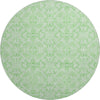 Piper Looms Mayfield Medallions AMF784 Lime Machine Washable Area Rug Round Main Image