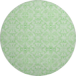 Piper Looms Mayfield Medallions AMF784 Lime Machine Washable Area Rug Round Main Image