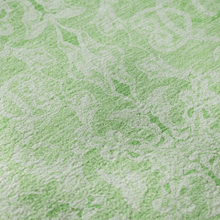 Piper Looms Mayfield Medallions AMF784 Lime Machine Washable Area Rug Swatch Image