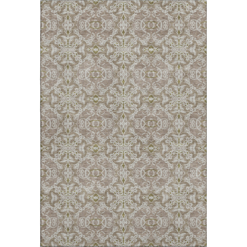 Piper Looms Mayfield Medallions AMF784 Mocha Machine Washable Area Rug main image