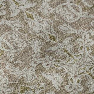 Piper Looms Mayfield Medallions AMF784 Mocha Machine Washable Area Rug Swatch Image