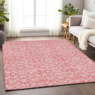 Piper Looms Mayfield Medallions AMF784 Pink Machine Washable Area Rug Lifestyle Image Feature