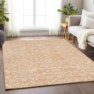 Piper Looms Mayfield Medallions AMF784 Salmon Machine Washable Area Rug Lifestyle Image Feature