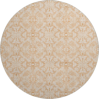 Piper Looms Mayfield Medallions AMF784 Salmon Machine Washable Area Rug Round Main Image