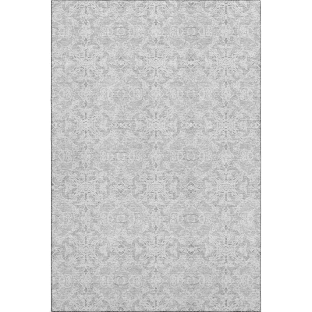 Piper Looms Mayfield Medallions AMF784 Silver Machine Washable Area Rug main image