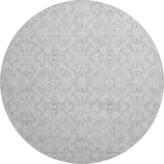 Piper Looms Mayfield Medallions AMF784 Silver Machine Washable Area Rug Round Main Image