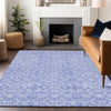 Piper Looms Mayfield Medallions AMF784 Sky Machine Washable Area Rug Lifestyle Image Feature